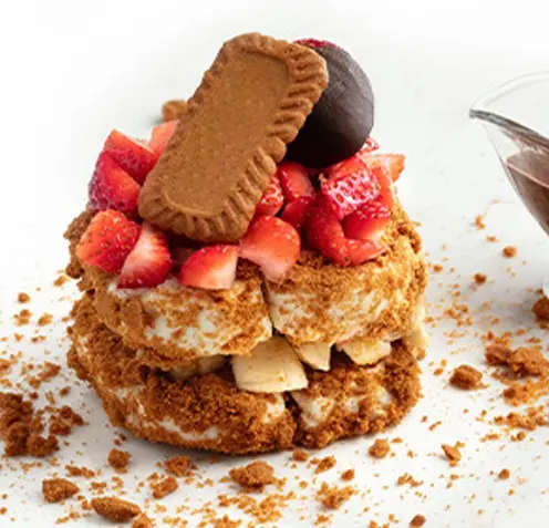 “Kesme” Ice Cream Layers With Lotus Biscuits