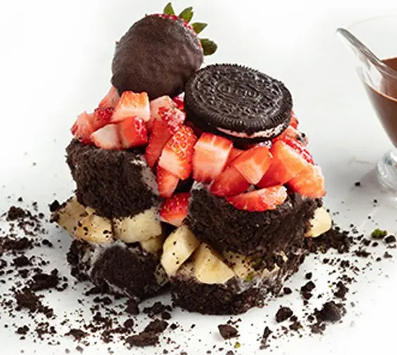 “Kesme” Ice Cream Layers With Cocao Cookies