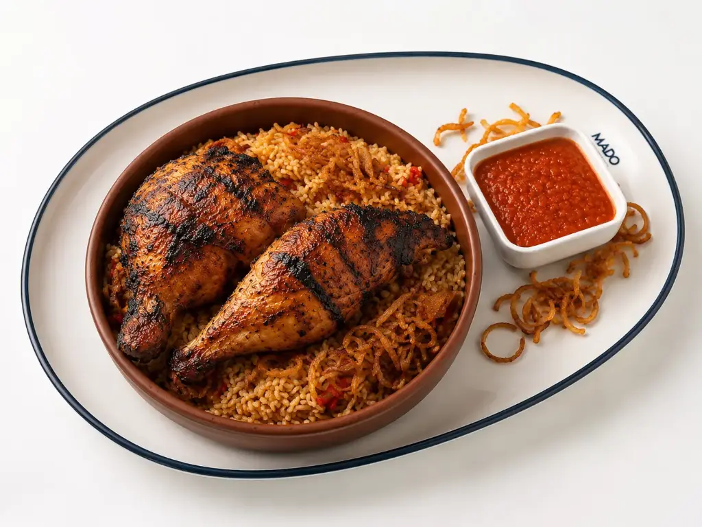 MADO Charcoal Grilled half Chicken